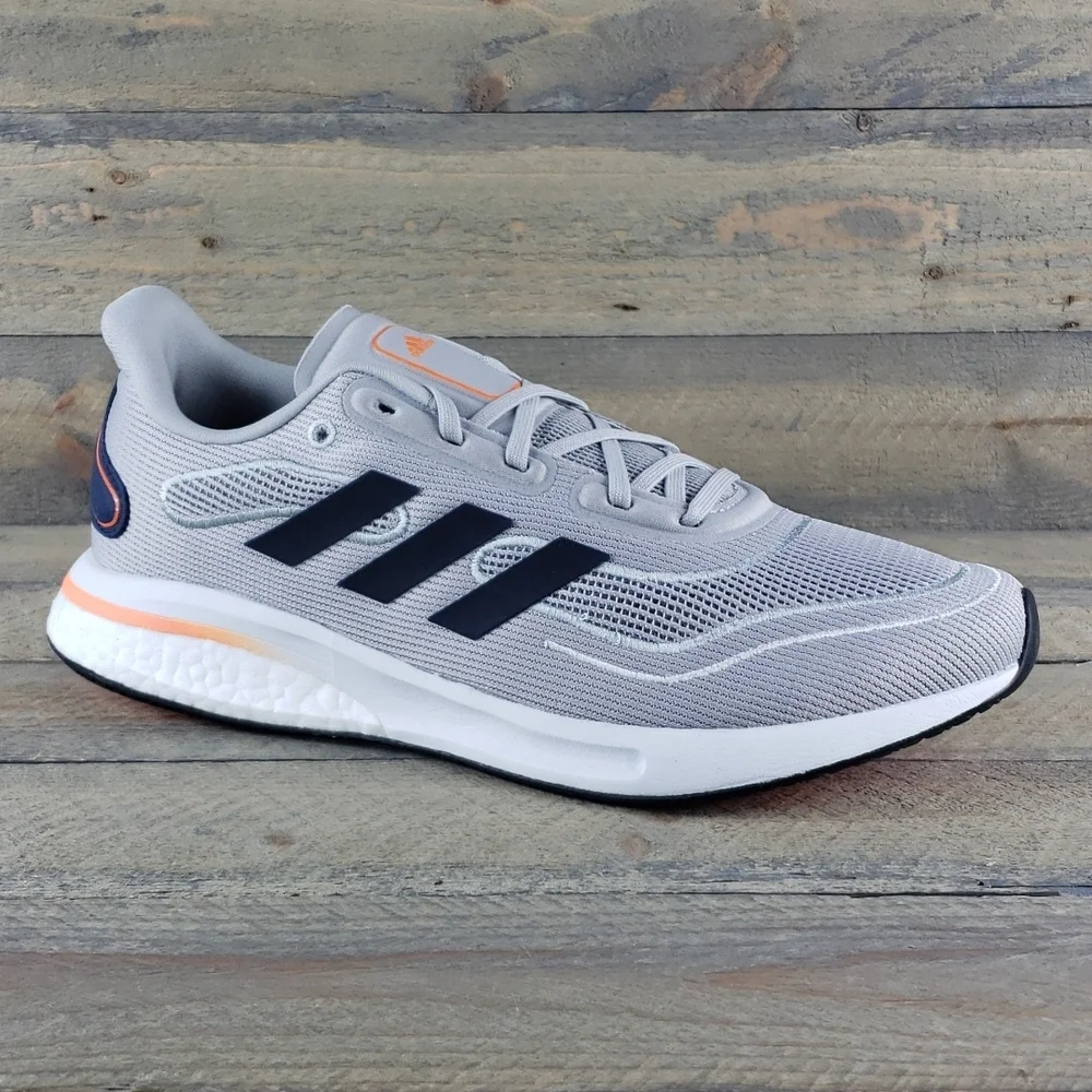 adidas Supernova Boost Bounce Men's Running Training Shoes Grey/Navy